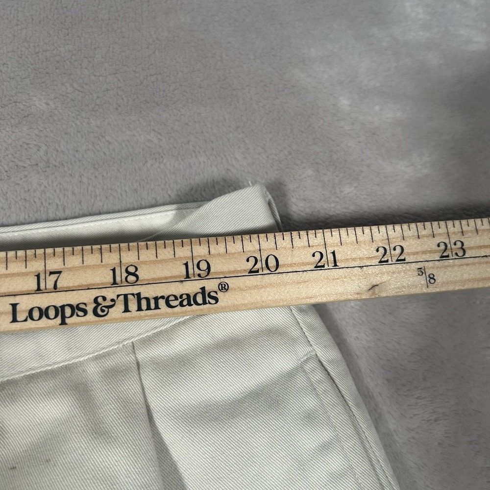 VTG 90s Polo Ralph Lauren Hammond Pant Men 42x30 Khaki Classic Chino Pleated - Picture 11 of 16